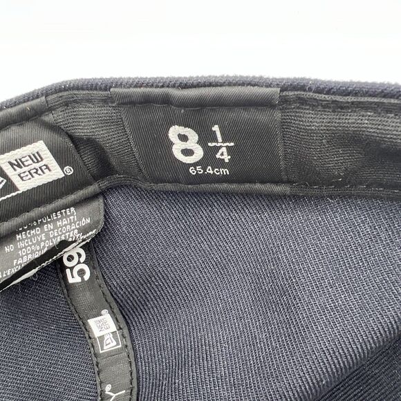 Authentic New Era MLB On-Field 59Fifty Fitted Cap Atlanta Braves BLACK / WHITE - Picture 7 of 8